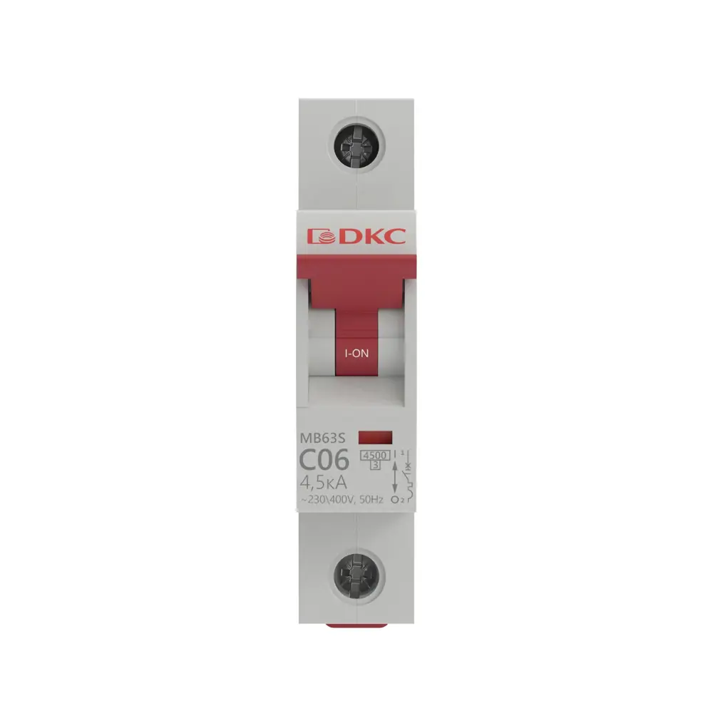 Автоматический выключатель DKC Yon 1P C6 А 4.5 кА STLM-2013336 - Вид №1