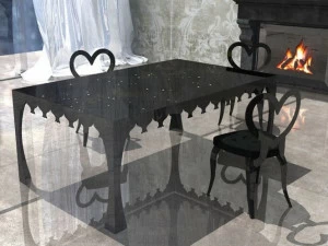 Unica by Tecnotelai Прямоугольный обеденный стол из закаленного стекла Le mille e una notte