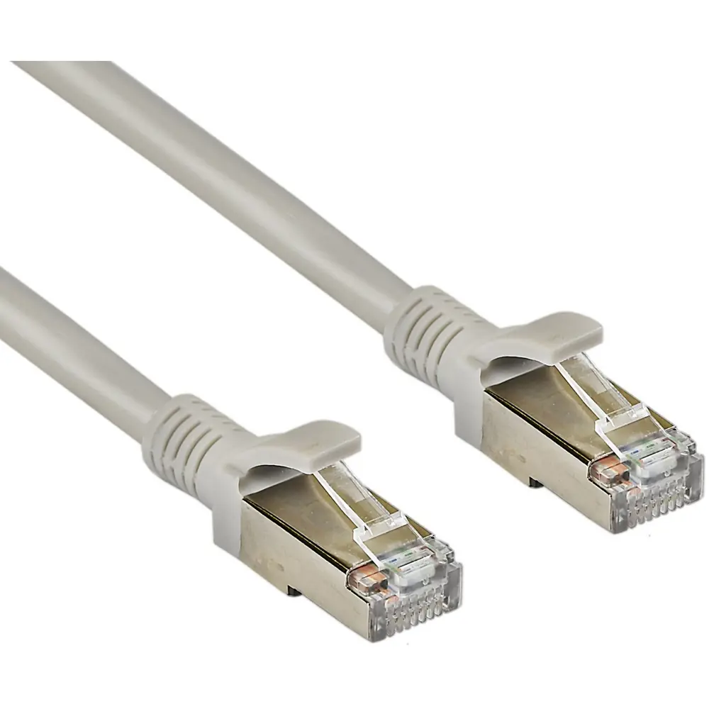 Патч-корд медный ExeGate FTP-RJ45-RJ45-C5e-CU-3M-GY FTP cat.5e 3 м цвет серый