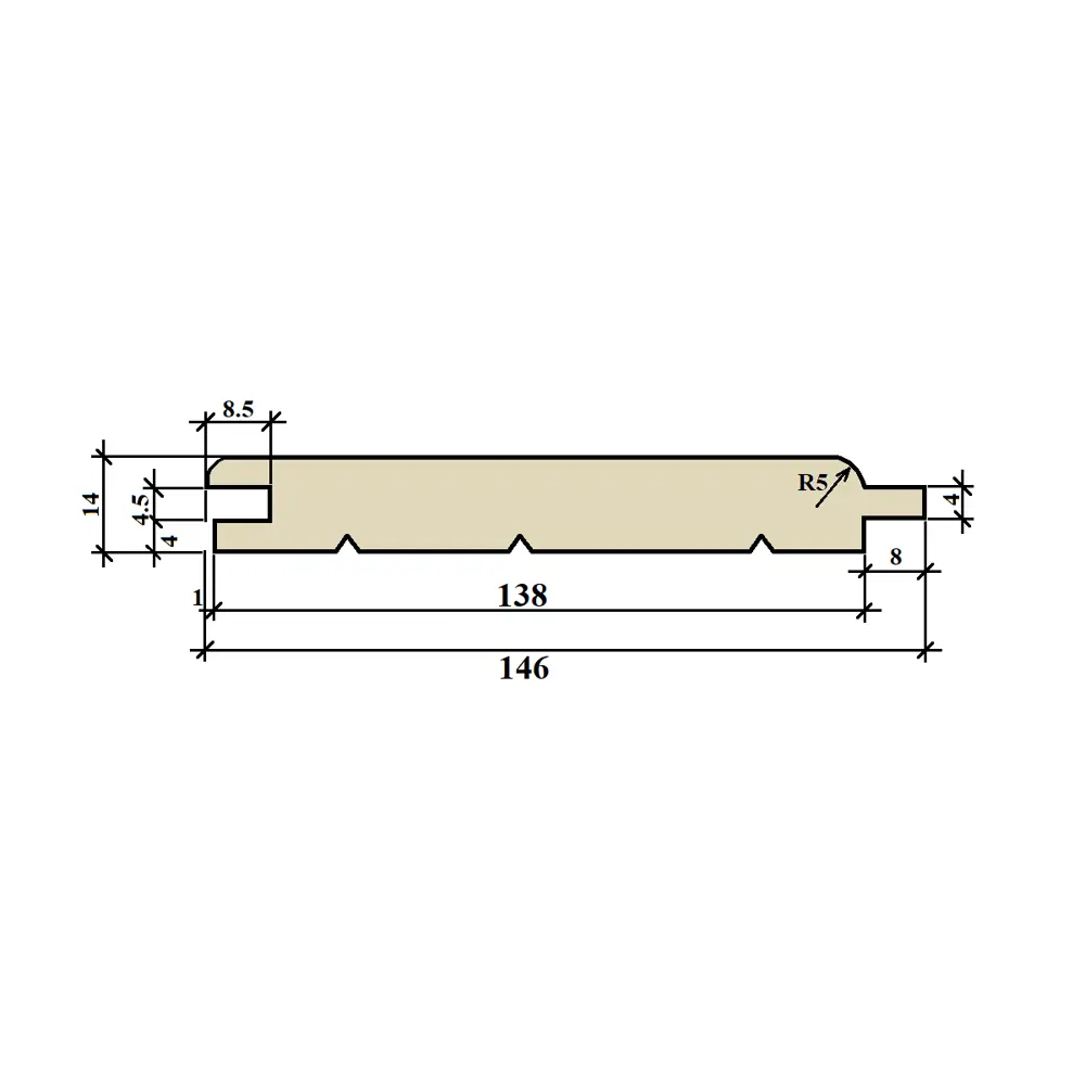 Вагонка Штиль хвоя Норма 14x146x6000 мм 4.14 м² 5 шт Santreyd STLM-2044718 - Вид №7