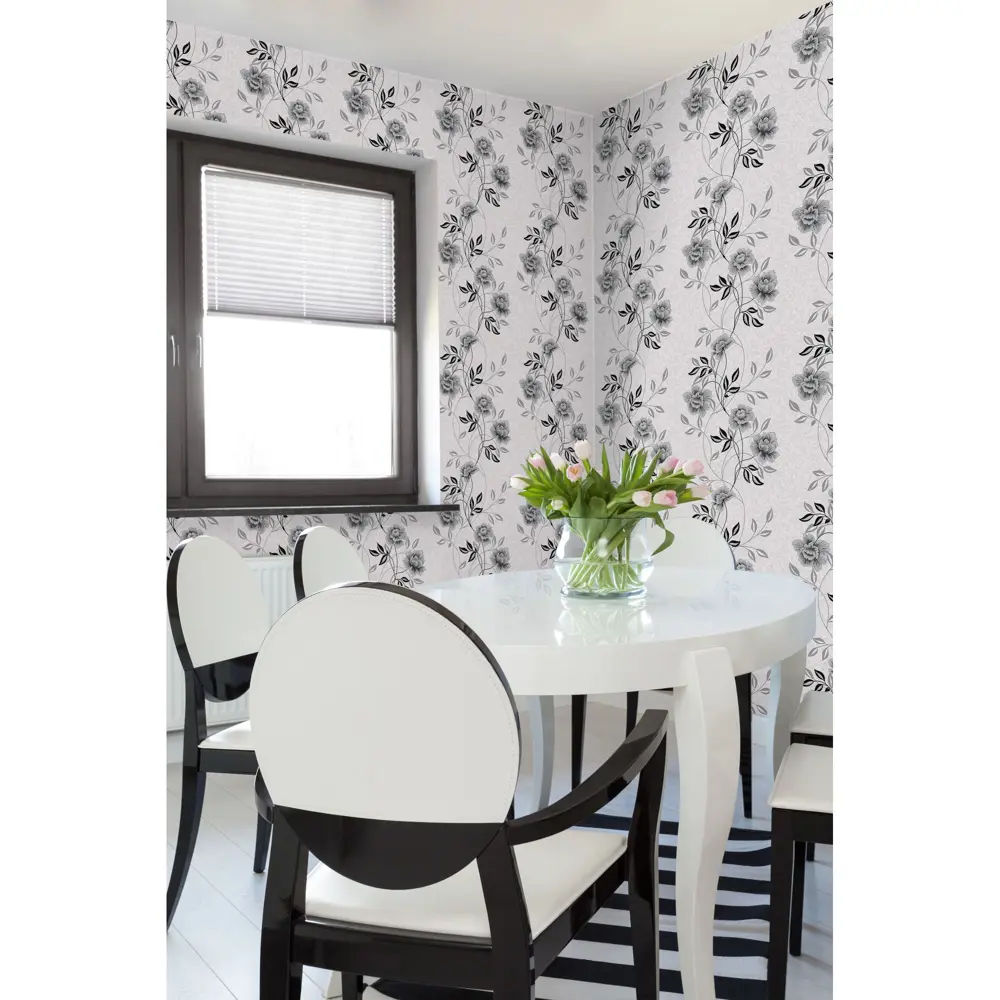 Обои виниловые Palitra Home Jardin серые 0.53 м 136-14 STLM-2045551 - Вид №4