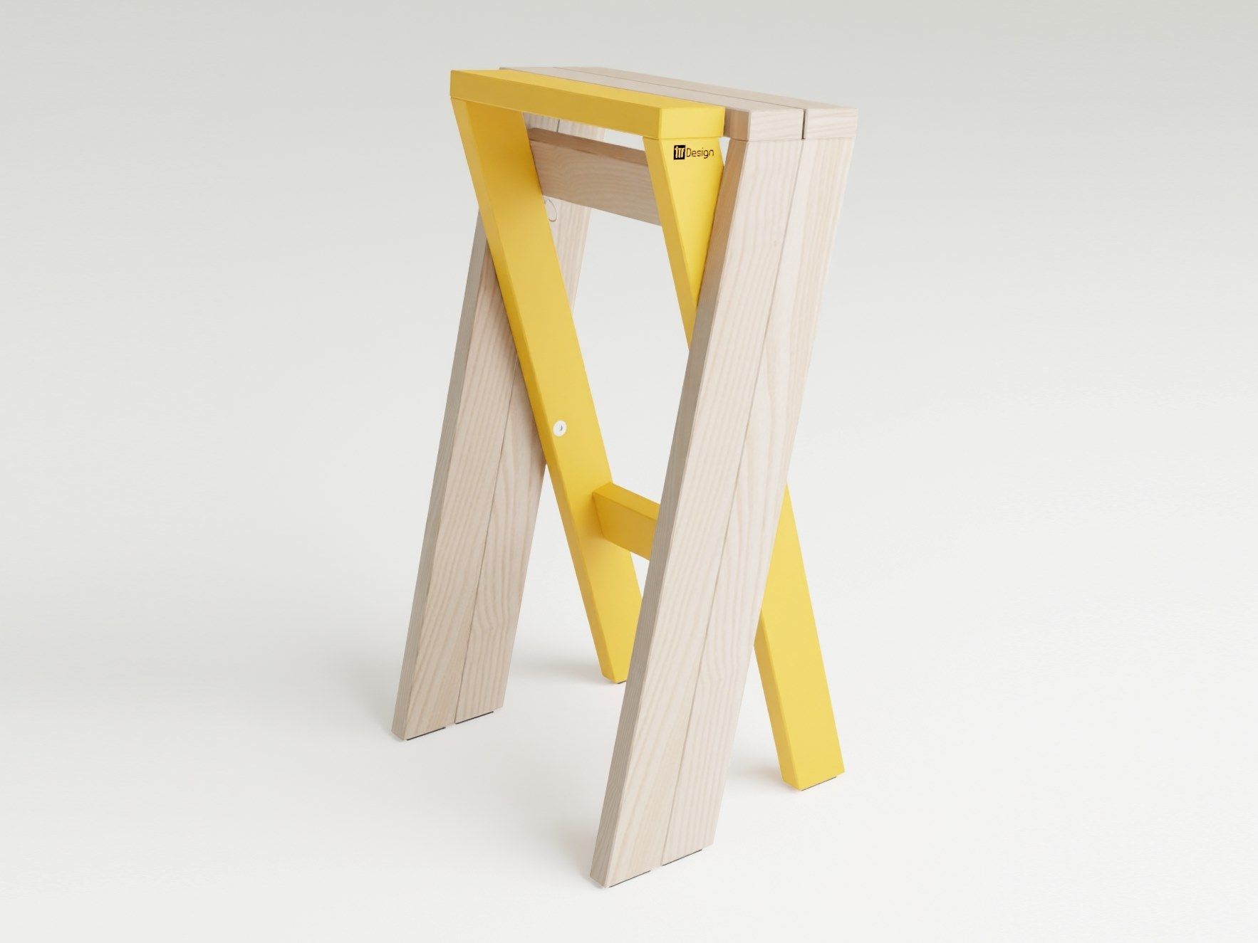 Высокий штабелируемый стул из массива дерева с подставкой для ног I.T.F. Design Forest ECO.rrect ARCH-00128195 - Вид №6