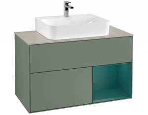 Villeroy&Boch Тумба под раковину Прямоугольная версия F123GSGM Finion Olive Matt Lacquer