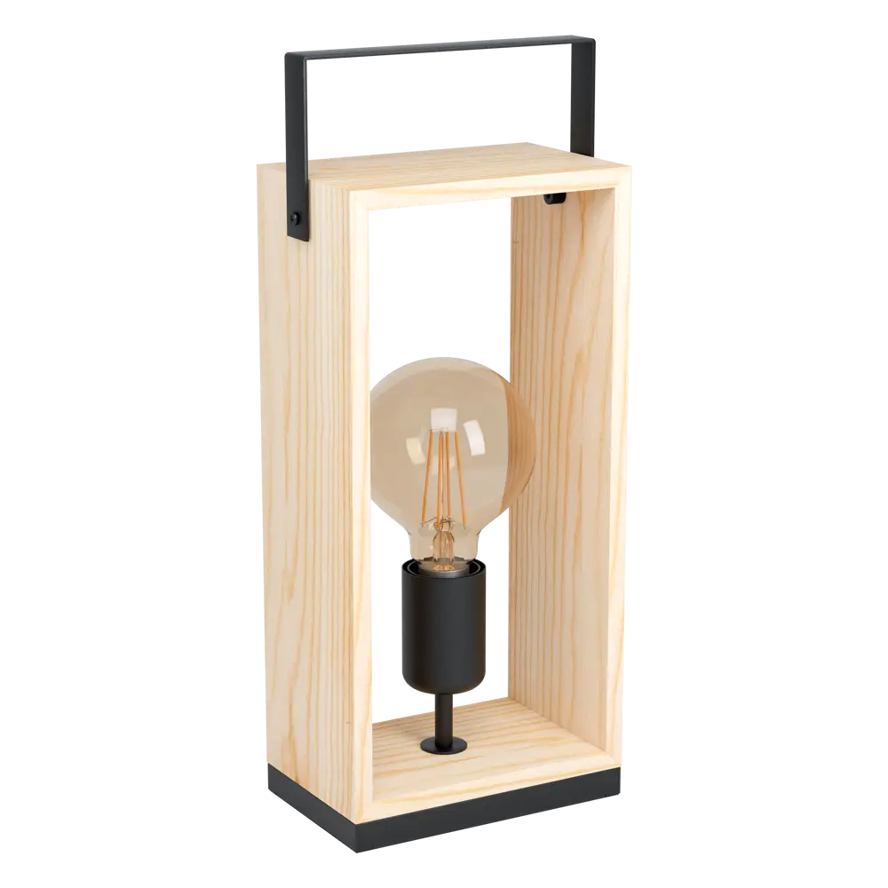 Лампа настольная Eglo Famborough 1x40 Вт, цвет черный-коричневый STLM-2203773