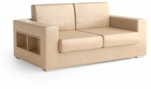 Caroti 2-местный кожаный диван в современном стиле с журнальной стойкой Concept Art.146 - theca