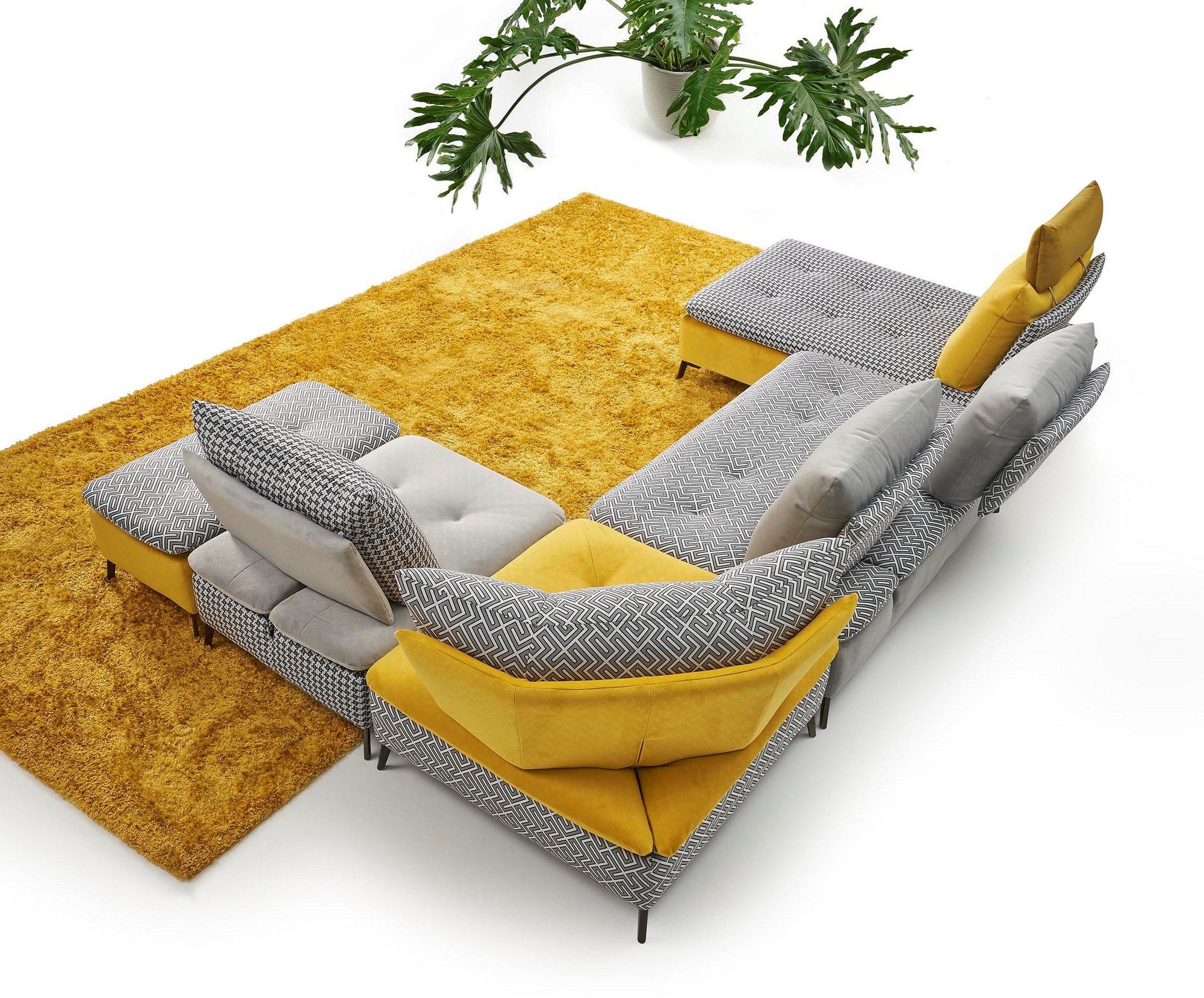 Модульный тканевый диван AERRE ITALIA SCARLET ARCH-00109417 - Вид №7