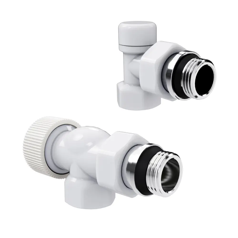 Термостатический комплект для радиатора осевой Royal Thermo Design 1/2" латунь цвет белый STLM-2182186