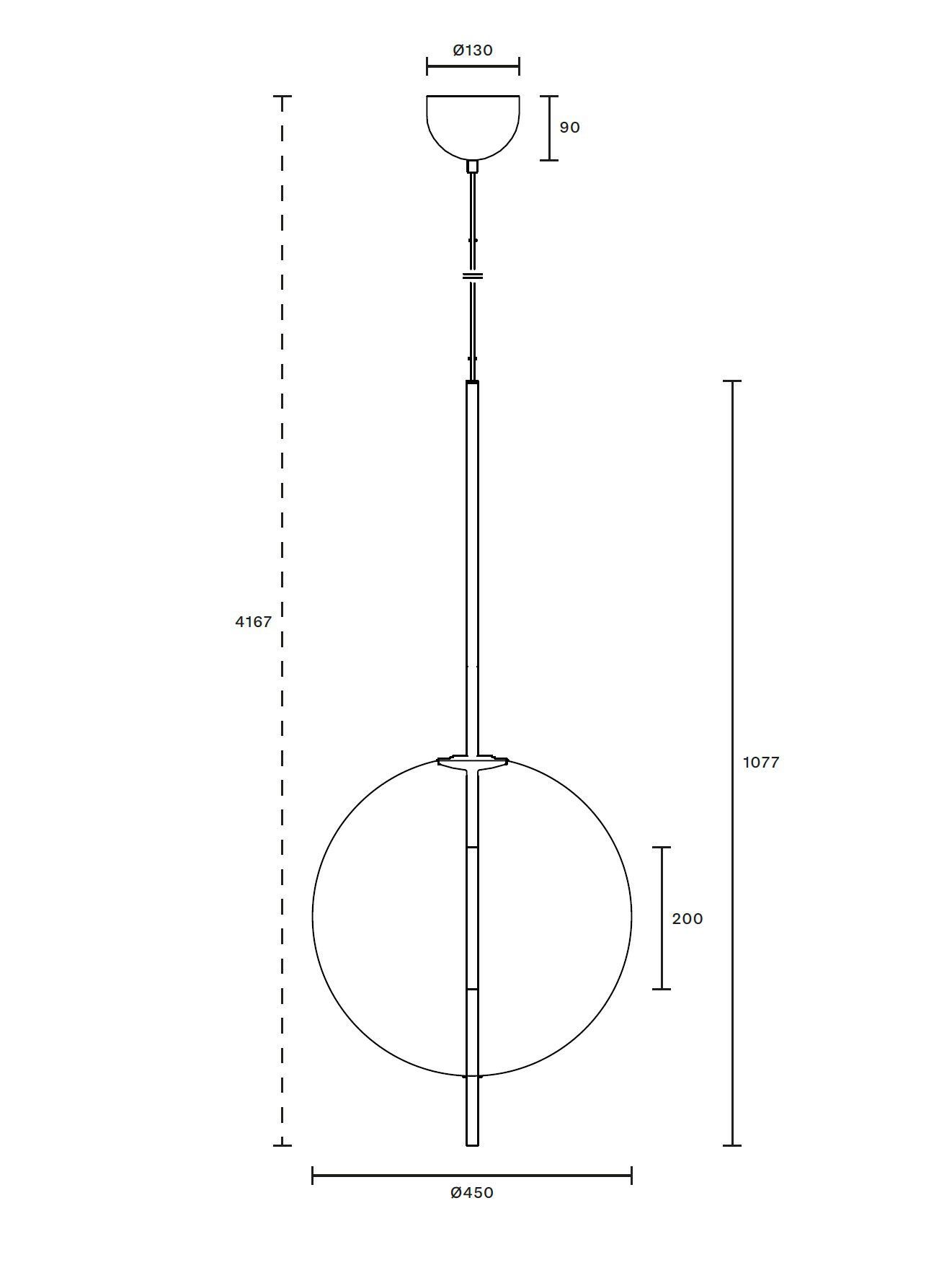 Алюминиевый и стеклянный подвесной светильник Pholc Кандинский ARCH-00129283 - Вид №9