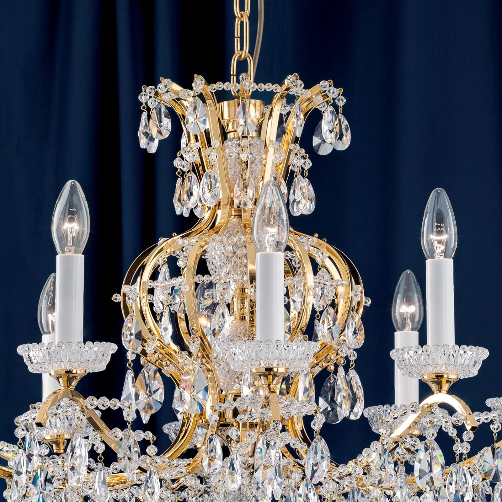 Подвесной светильник из латуни с кристаллами Orion Hirohito ARCH-00021387 - Вид №3