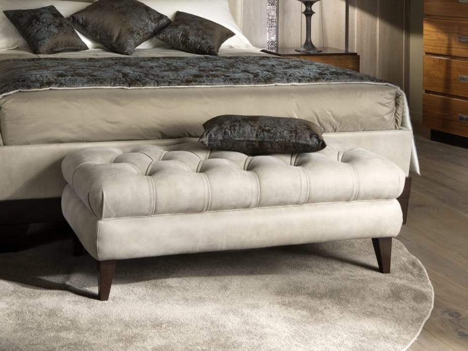 Кожаная мягкая скамейка из Капитона Arte Brotto секреты ARCH-00030794 - Вид №1