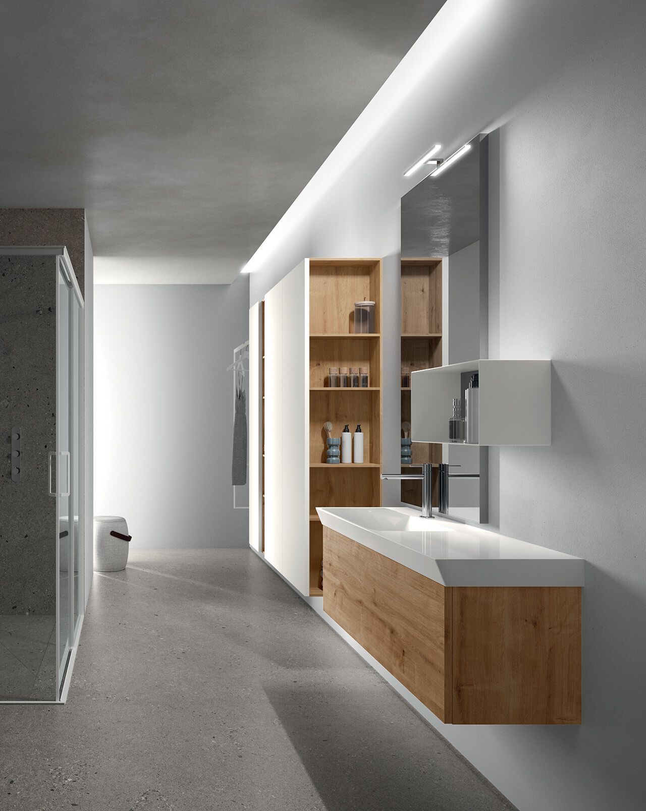 Деревянный умывальник с зеркалом ARCOM Поллок ARCH-00064690 - Вид №1