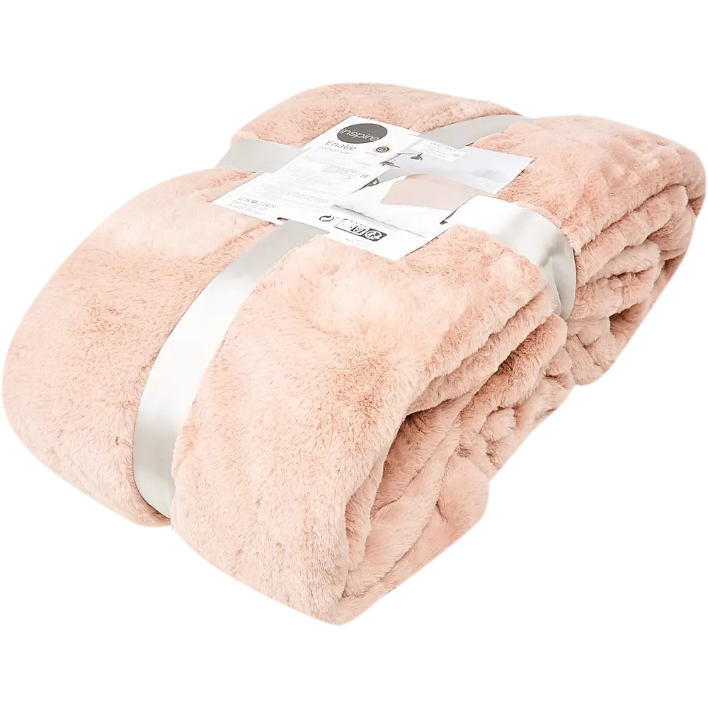 Плед Inspire Enalie Bistro 5 200х220 см полиэстер цвет светло-розовый STLM-2107612 - Вид №2