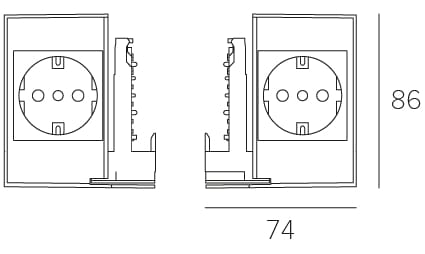 Электрическая розетка для гусеничной системы Letroh NODO FURNITURE ARCH-00038879 - Вид №21