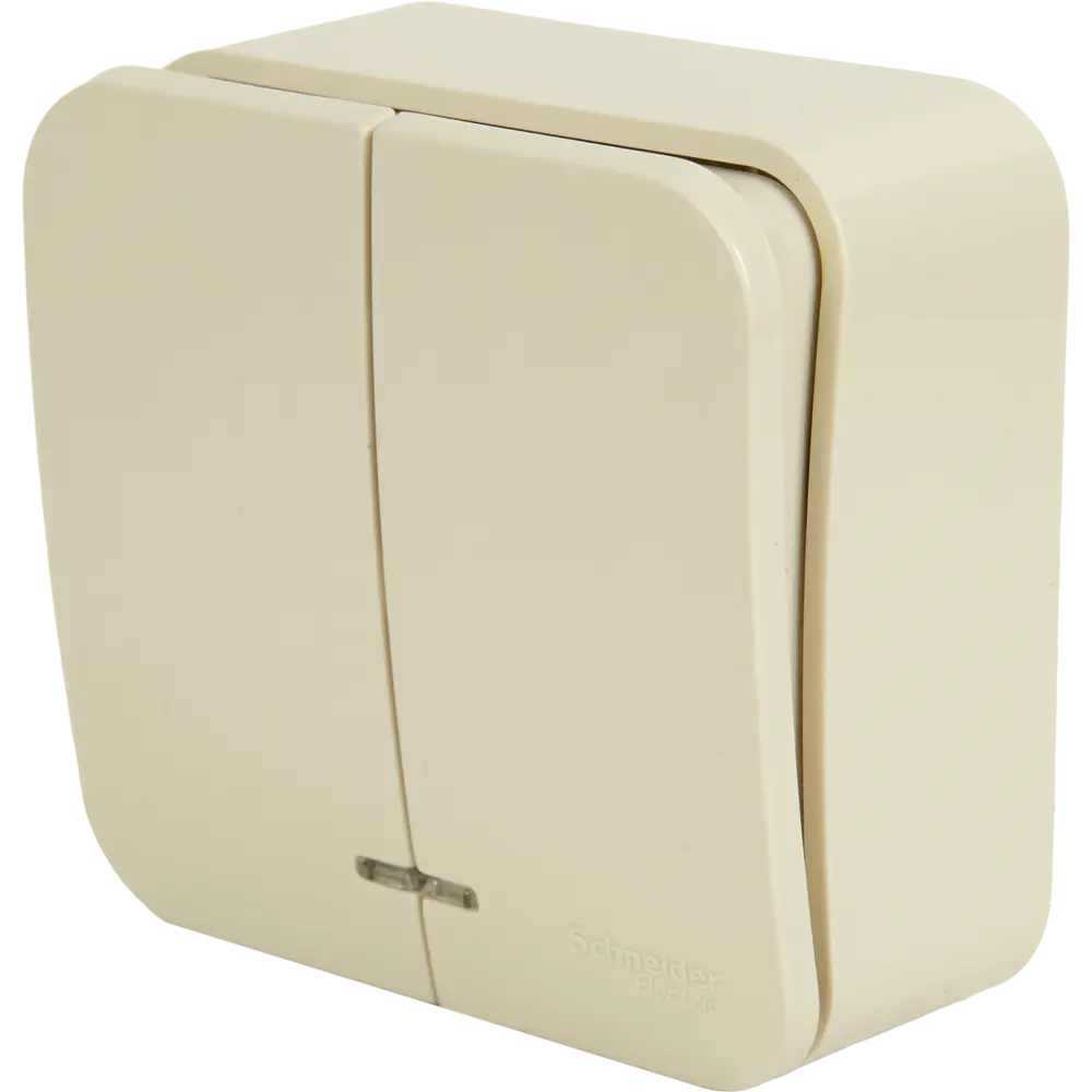 Выключатель накладной Schneider Electric Blanca 2 клавиши цвет бежевый 86724540 STLM-2152007 SYSTEME ELECTRIC