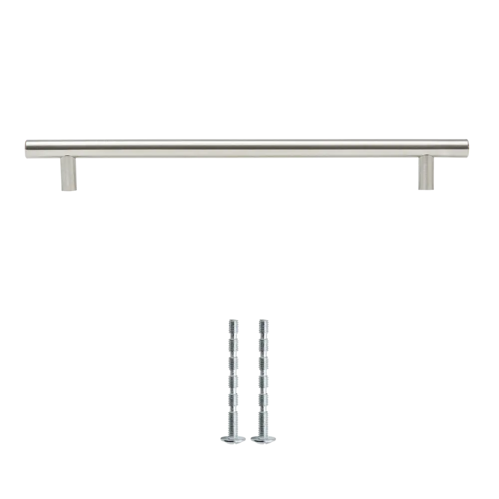 Ручка-рейлинг мебельная Sara 224 мм цвет никель INSPIRE STLM-2143472 - Вид №1