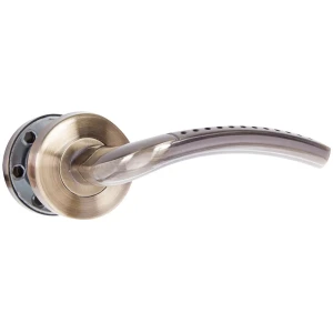 Ручки дверные на розетке ASS-S6311 цвет античная бронза