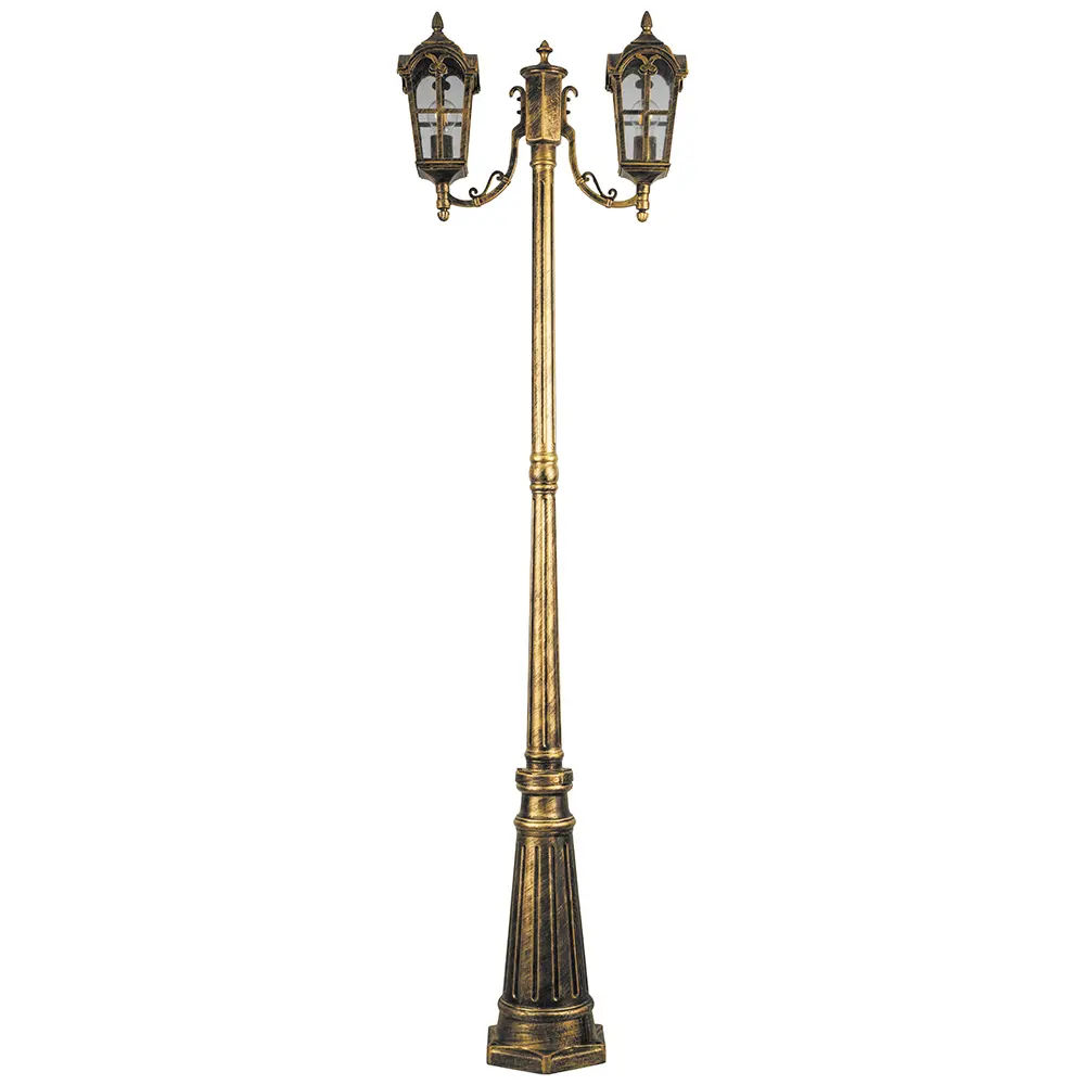 Столб уличный Feron PL109 202 см цвет черное золото 88791816 STLM-2183376 Santreyd 