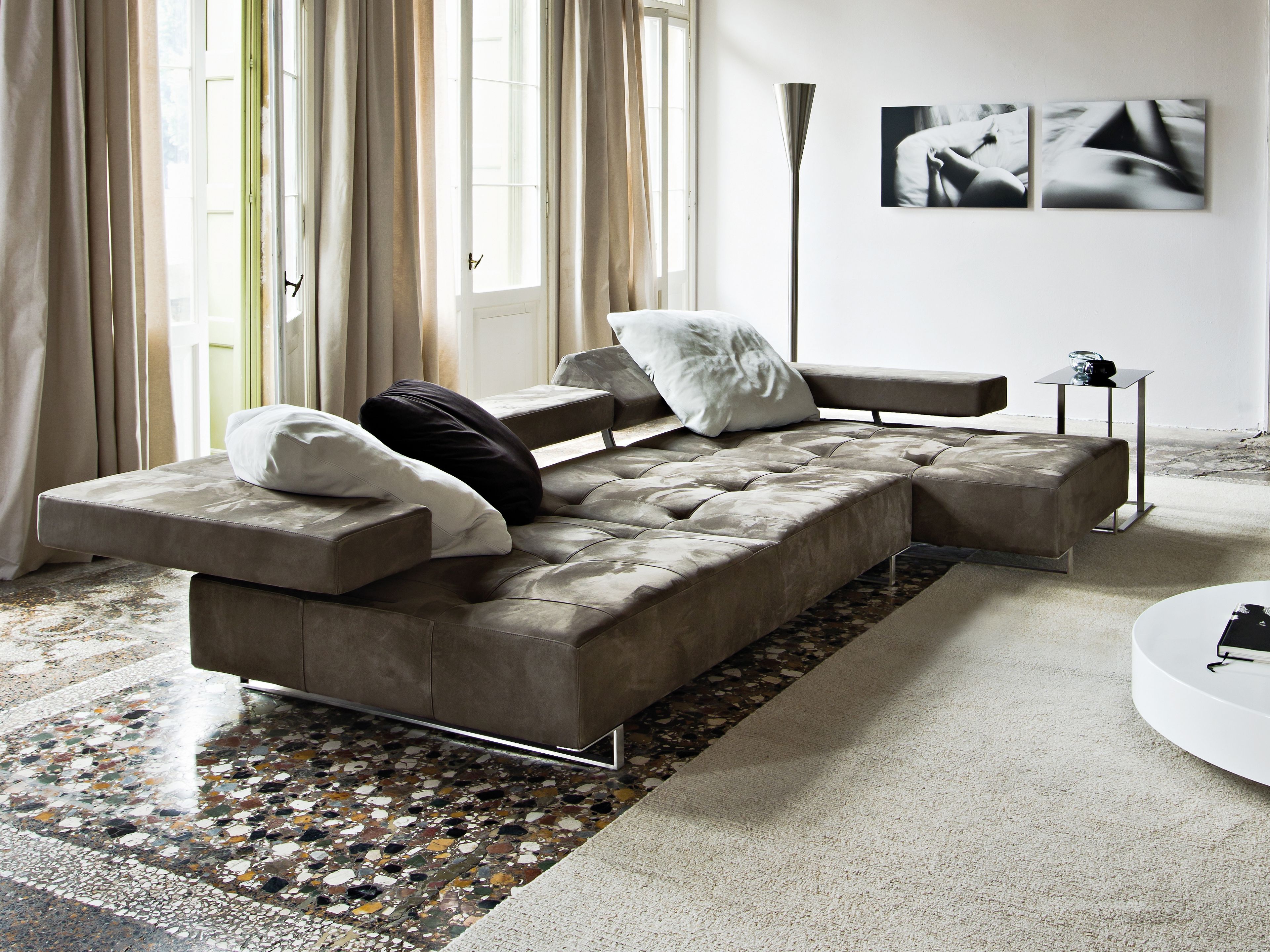 Секционный кожаный диван Arketipo ARCH-00037376 - Вид №1