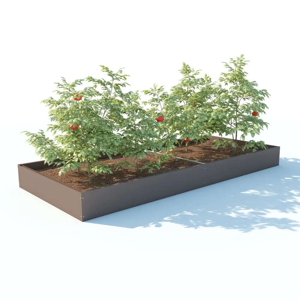 Грядка оцинкованная 2x0.7x0.16 м коричневый ACD STLM-2008221 - Вид №3