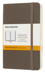 478457 Блокнот нелинованный "Classic Soft Pocket", 192 листа, 9 х 14 см, коричневый Moleskine
