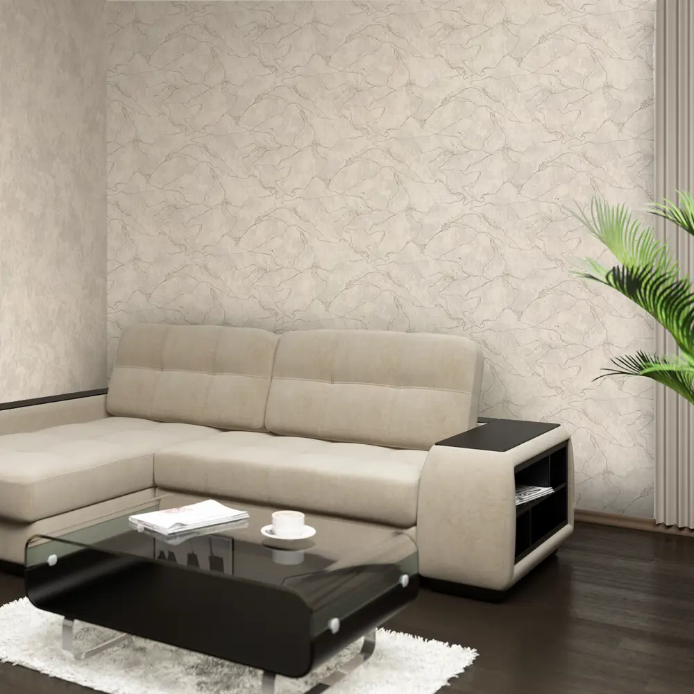 Московская обойная фабрика Кинцуги - флизелиновые обои бежевые 1.06 м 85310309 STLM-0061181 - Вид №3