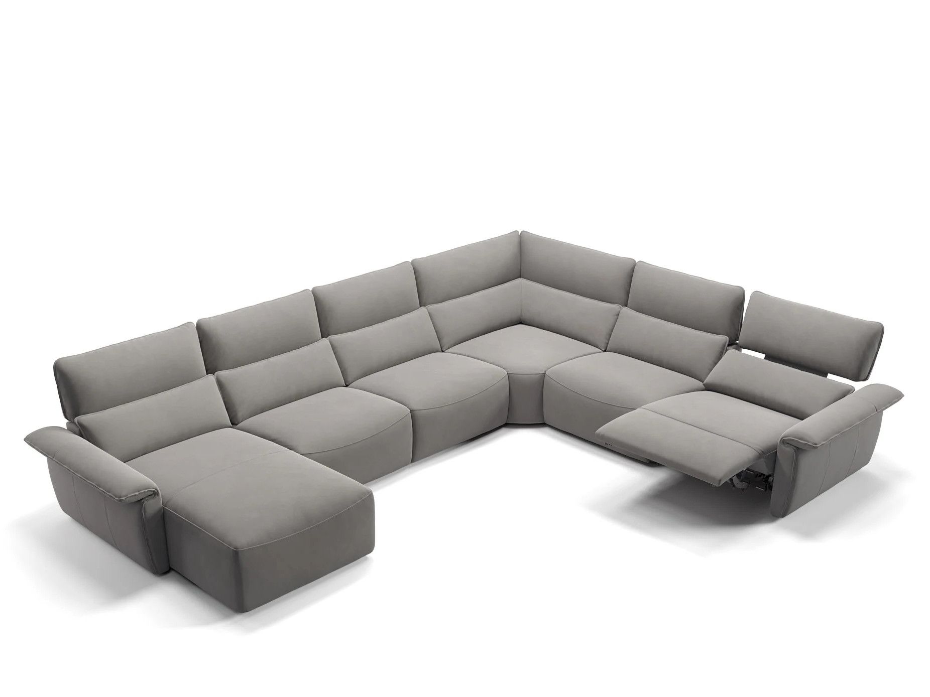 Угловой диван из ткани с полуостровом Sofanella Merida ARCH-00052899