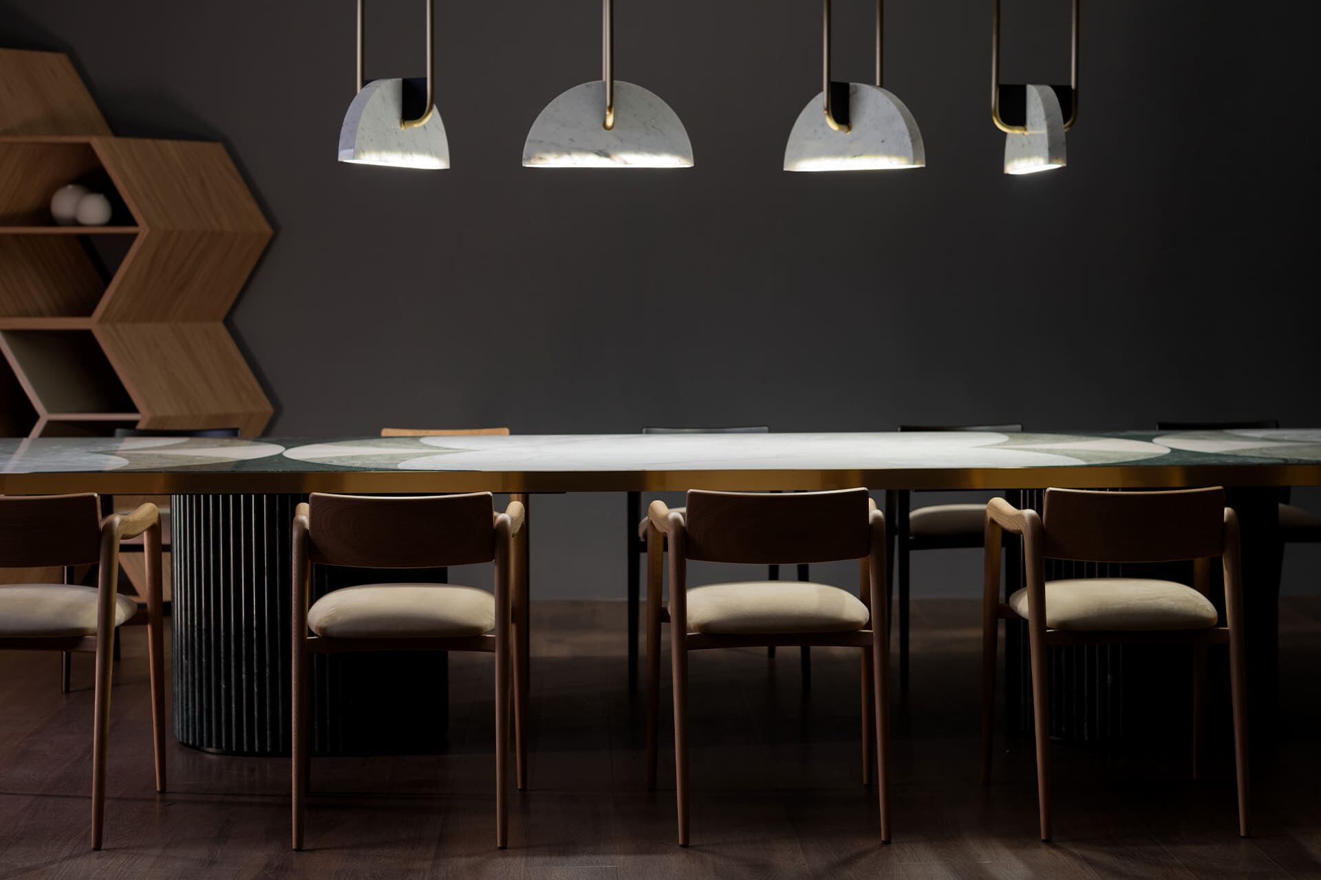 Прямоугольный мраморный стол Greenapple Biloba ARCH-00069119 - Вид №7