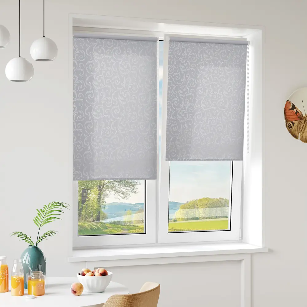 Штора рулонная Прато 55x160 см серая MIAMOZA STLM-2205333 - Вид №2