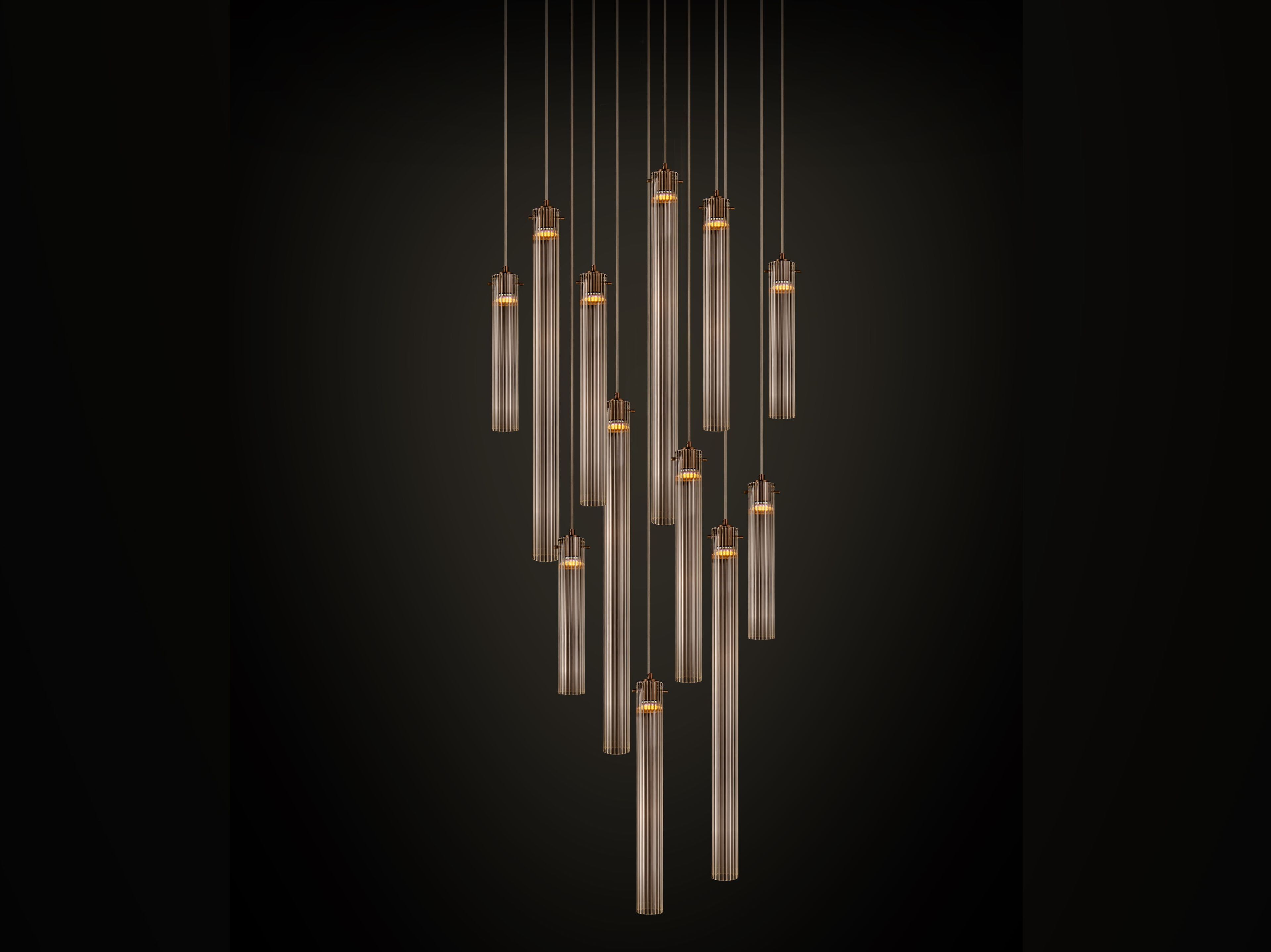 Стеклянный подвесной светильник ILFARI ARCH-00063523