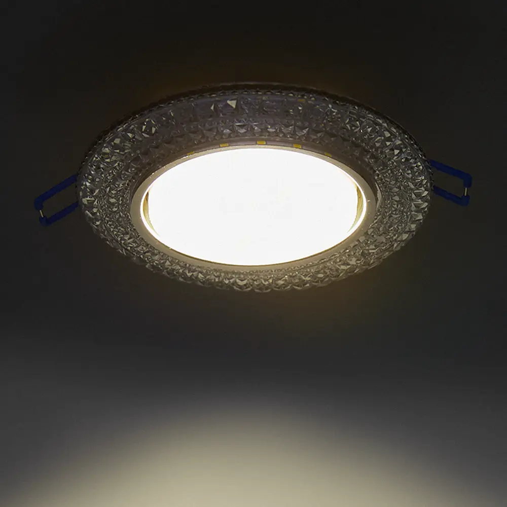 Светильник точечный встраиваемый Italmac Emilia 53 3 70 с LED-подсветкой под отверстие 85 мм, 5 м², цвет прозрачный STLM-2025976 - Вид №2