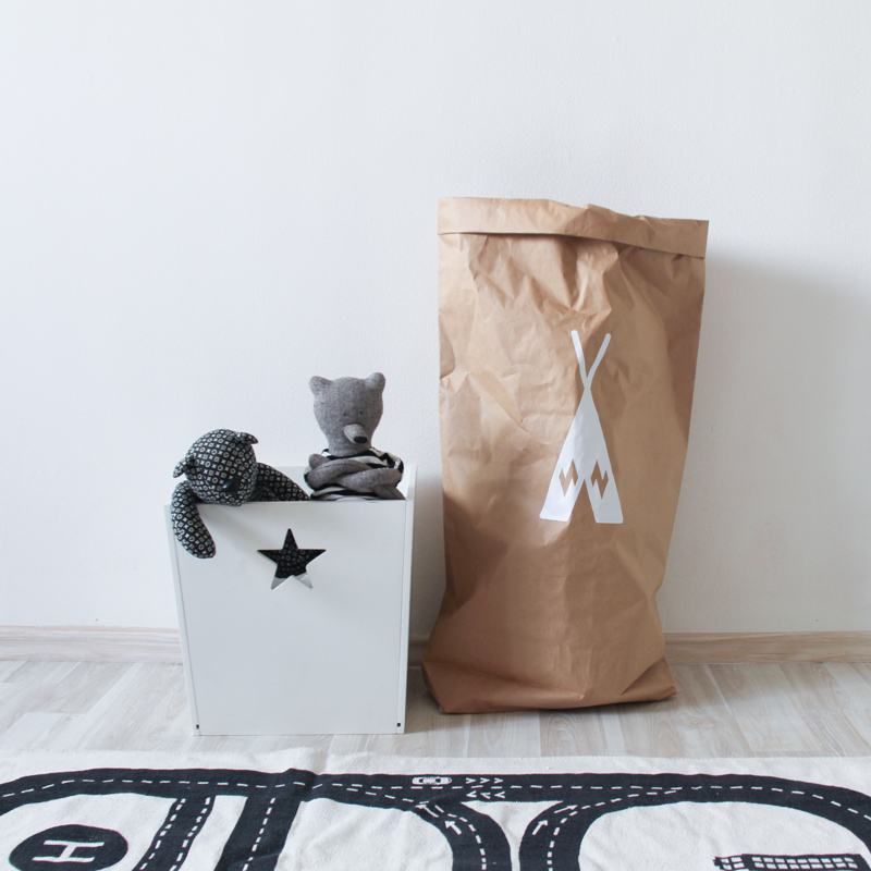 Эко-мешок для игрушек Big Vigvam из крафт бумаги VAMVIGVAM  281999 Белый;бежевый Santreyd  - Вид №2