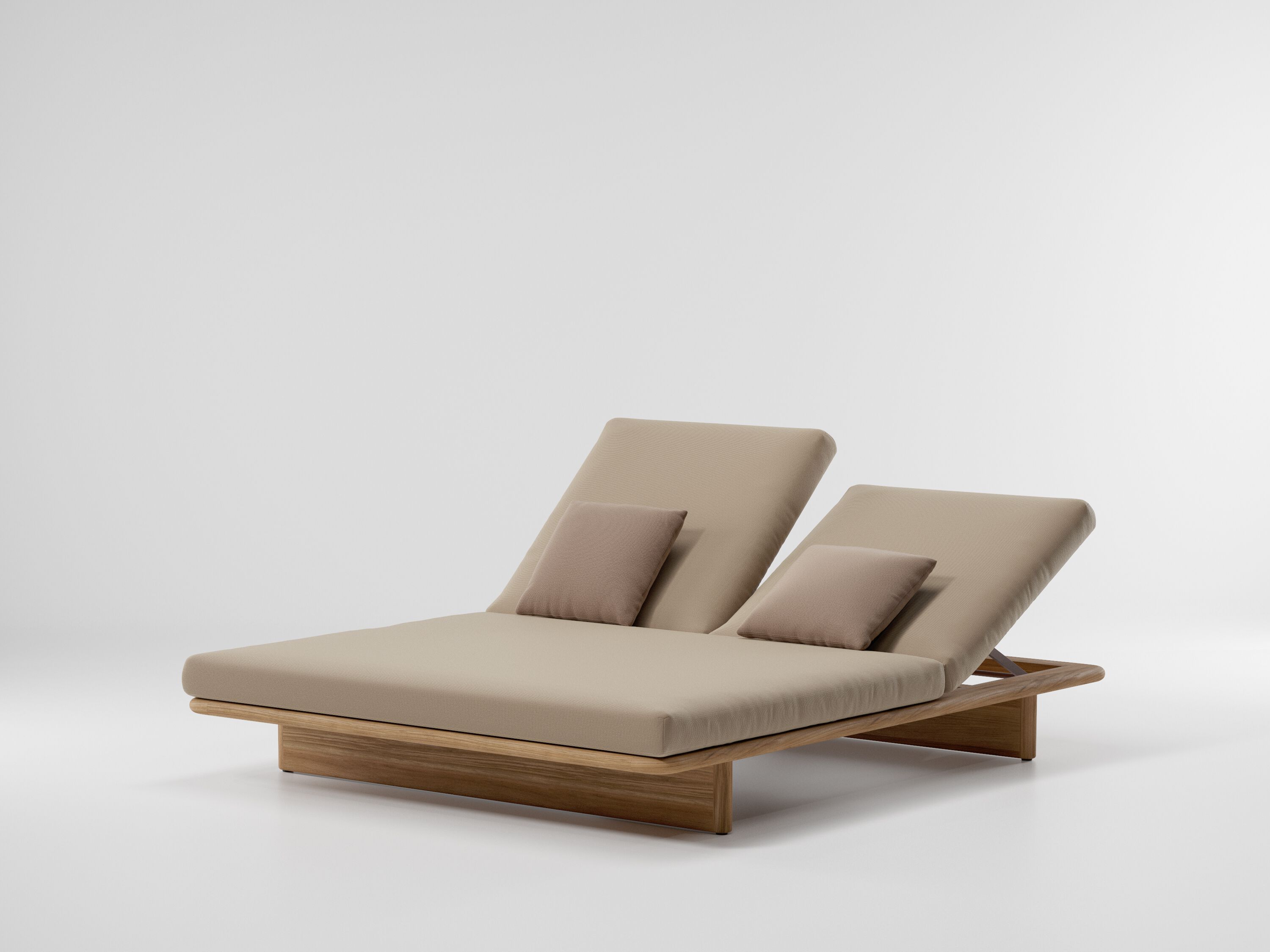 Садовая кровать с откидной спинкой из ткани Kettal сетка ARCH-00086436 - Вид №2