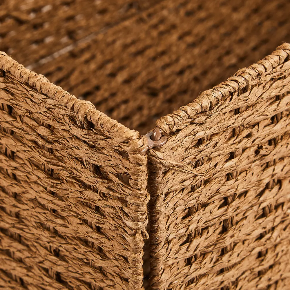 Корзина с крышкой для хранения 45x21x33 см бумага цвет коричневый SPACEO Kub STLM-2003506 - Вид №4