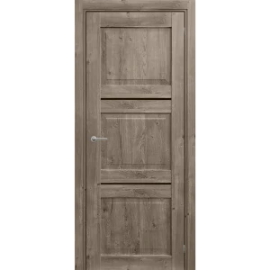 Дверь межкомнатная глухая Гранде 80x200 см CPL цвет берлин с замком и петлями