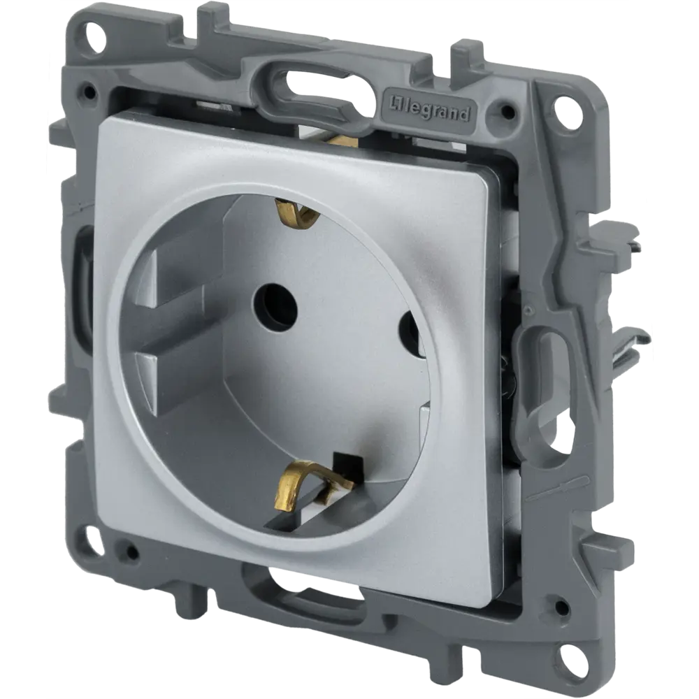 Розетка Legrand Etika с заземлением в алюминиевом корпусе 82496554 STLM-0028727 - Вид №1