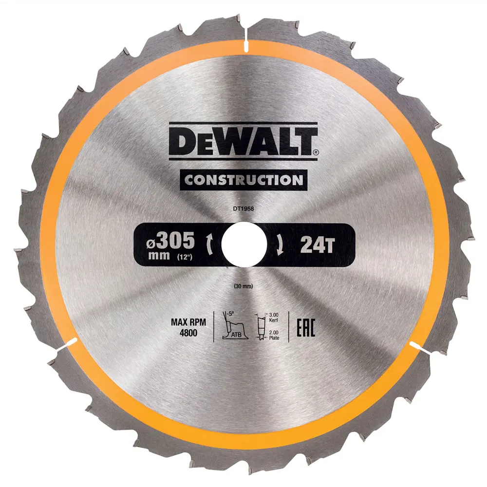 Диск по дереву Dewalt DT1958-QZ Т24 305x30x2 мм