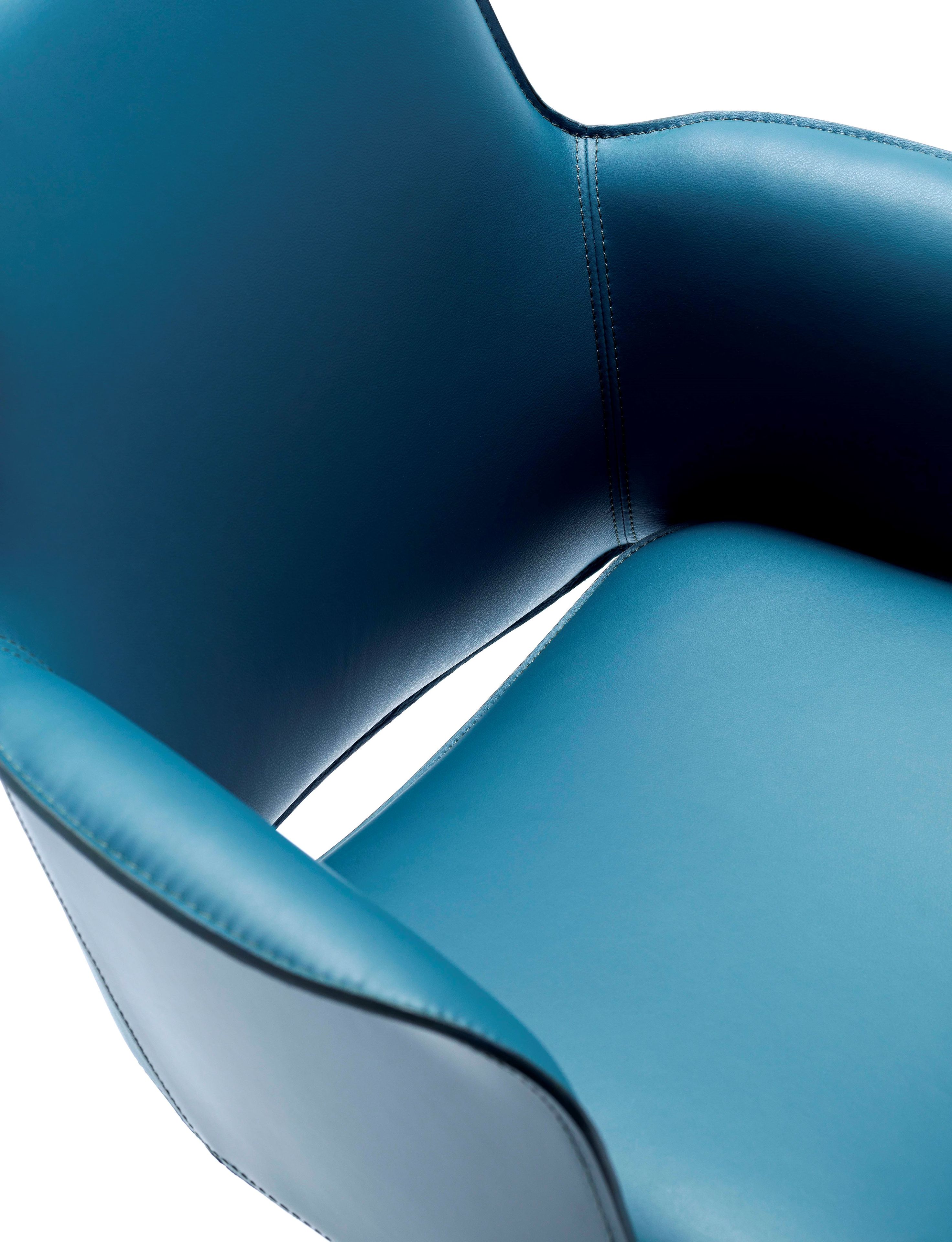 Кожаный спиц поворотный стул Fasem Electa ARCH-00146817 - Вид №4