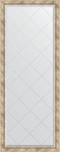 BY 6304 Зеркало напольное с гравировкой в багетной раме - прованс с плетением 70 mm EVOFORM Exclusive-G floor