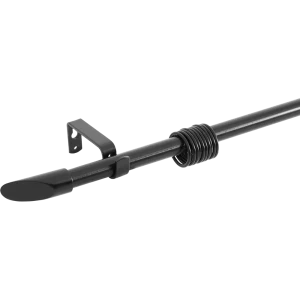Карниз однорядный раздвижной d19/16 мм наконечник скол 160-320 см цвет черный