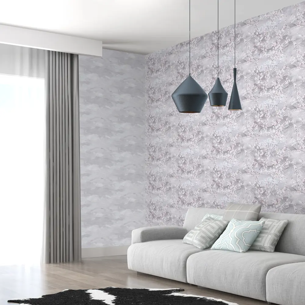 Обои флизелиновые Victoria Stenova Vika серые 1.06 м 989237 STLM-2199733 - Вид №3