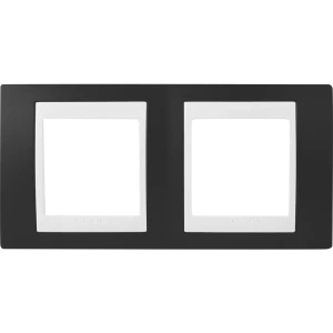 Рамка для розеток и выключателей Systeme Electric Unica 2 поста, цвет какао/белый