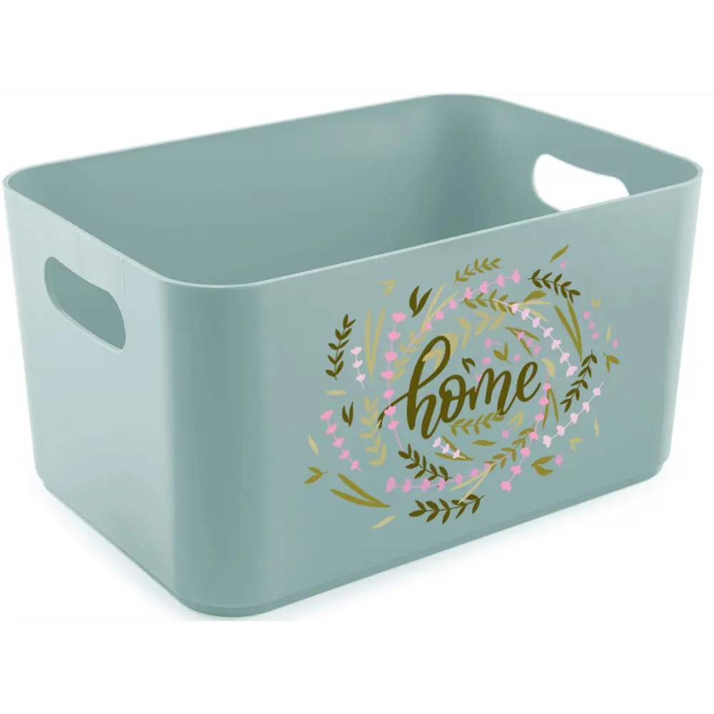 Корзина Home 22.7x15.7x12.1 см 2.4 л полипропилен цвет зеленый 83347050 STLM-2102145 Santreyd  - Вид №1