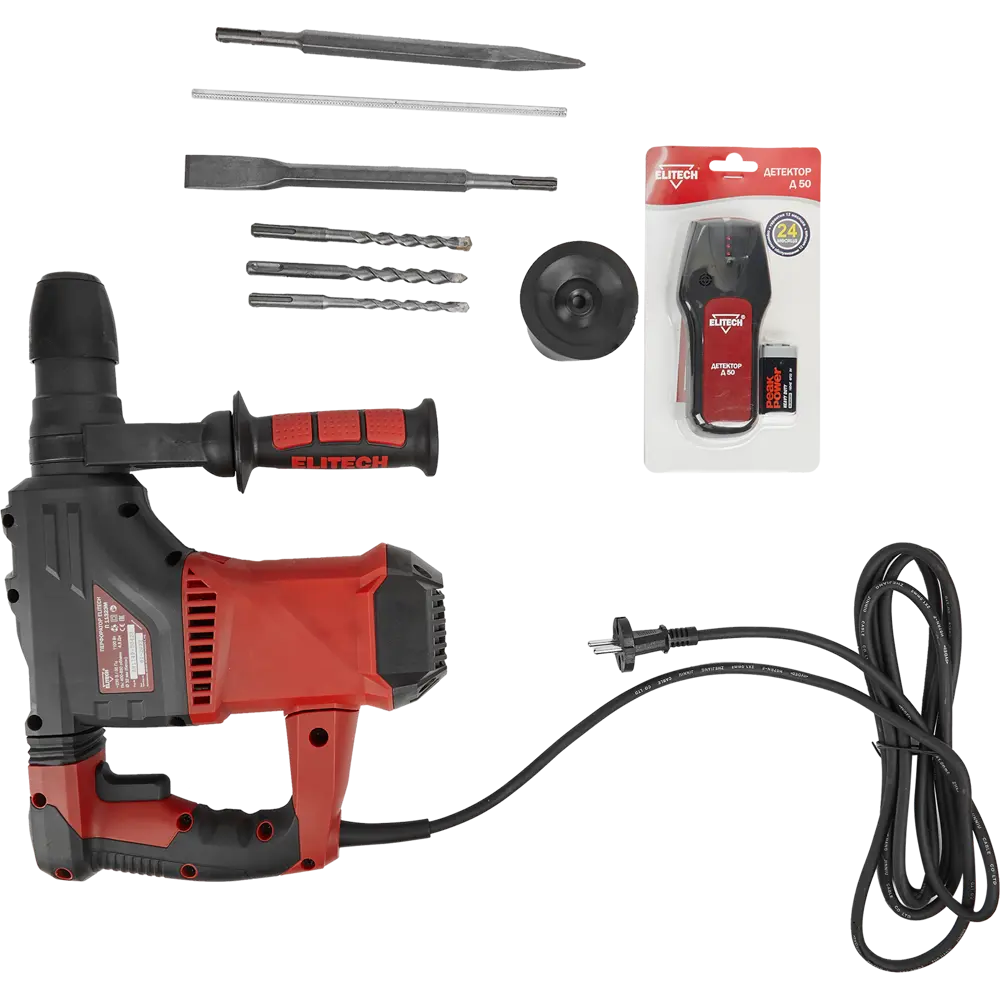 Перфоратор сетевой SDS-plus Elitech П1132ЭМ, 1100 Вт, 4.8 Дж STLM-2205690 - Вид №4