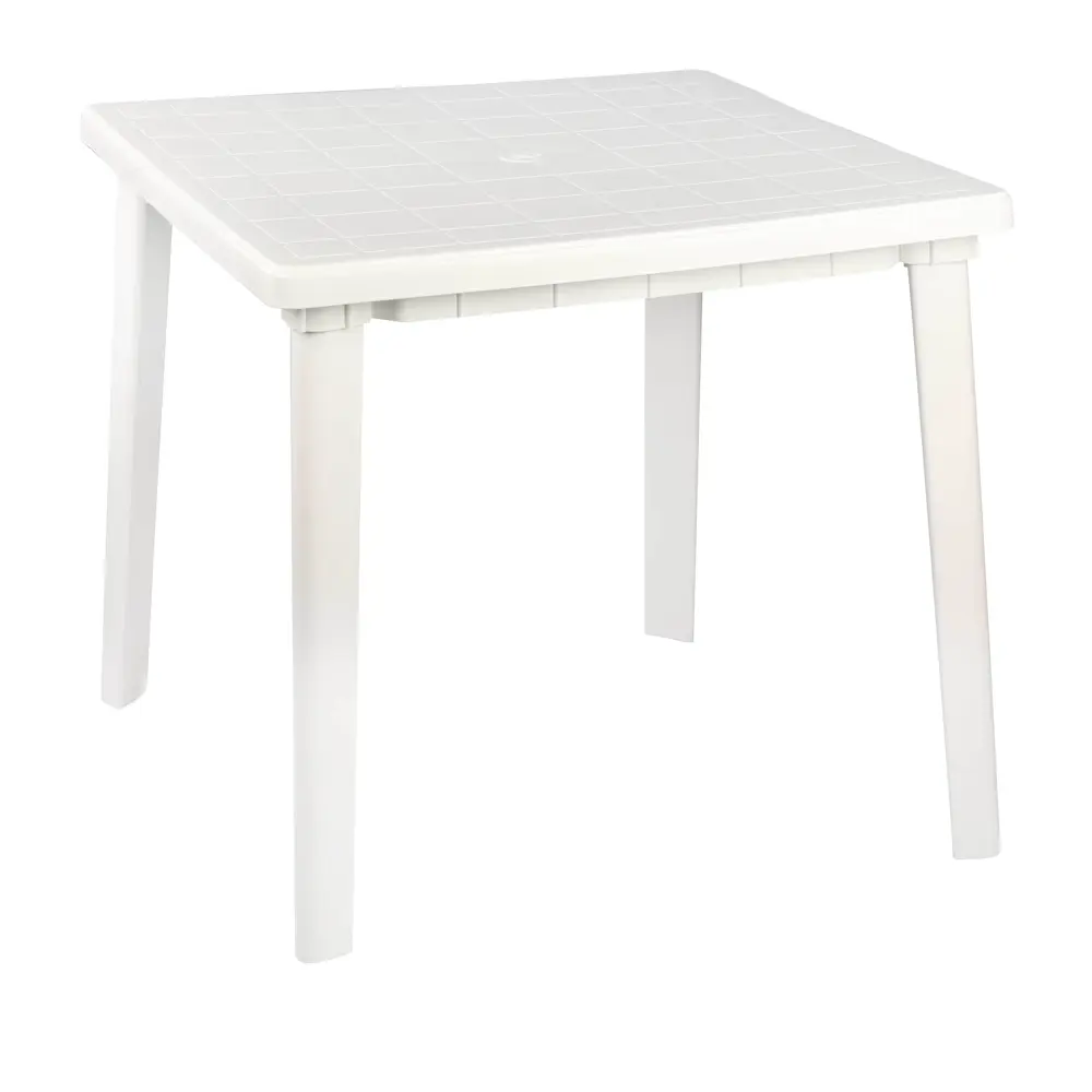 Стол садовый квадратный 80x80x74 см полипропилен белый Santreyd нет STLM-2095847
