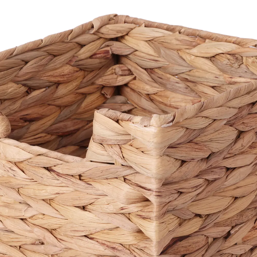 Корзина Konsensa 22x18x22 см водяной гиацинт цвет бежевый 89439473 STLM-2058716  - Вид №1