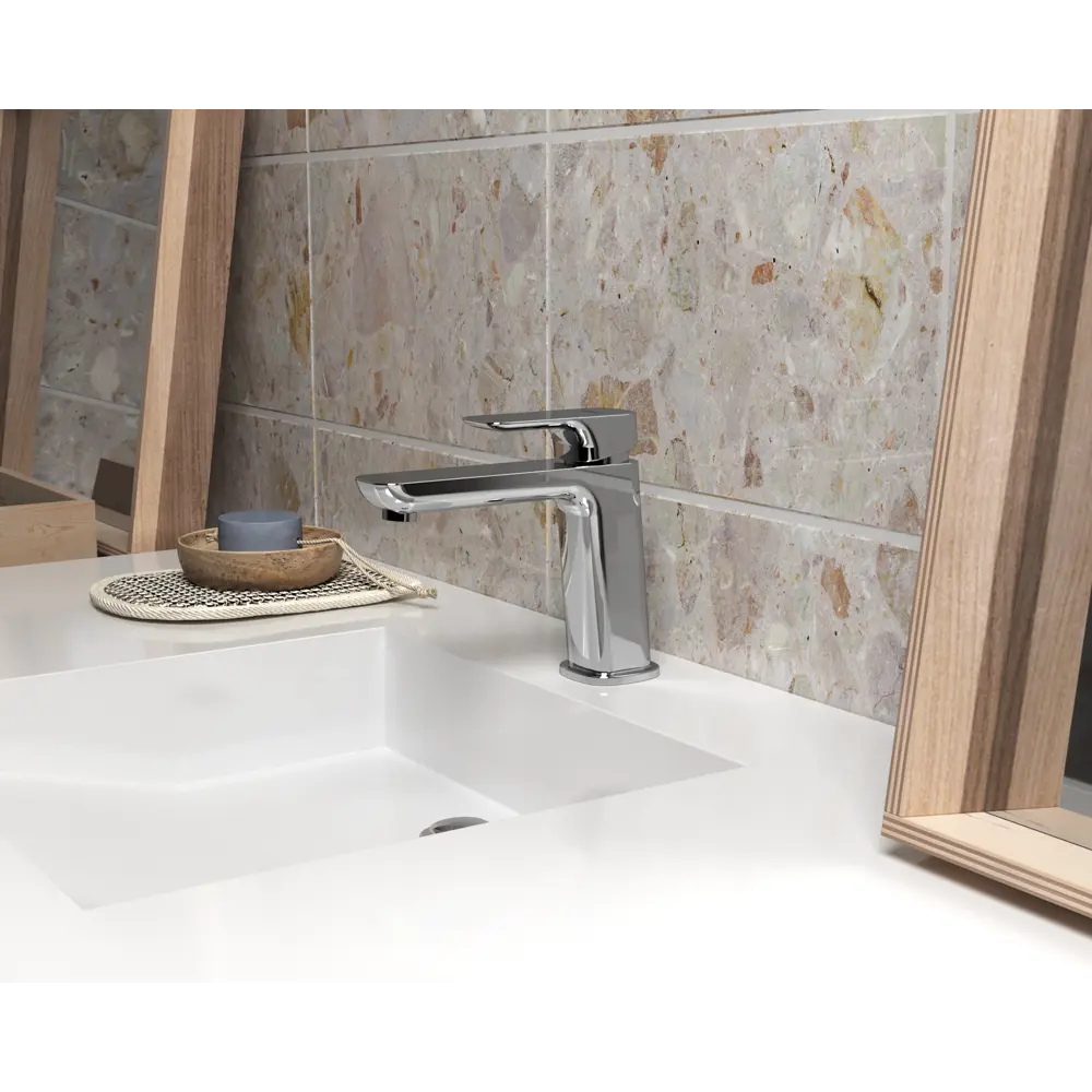 Смеситель для раковины Paini Nove однорычажный цвет хром STLM-2082851 - Вид №4