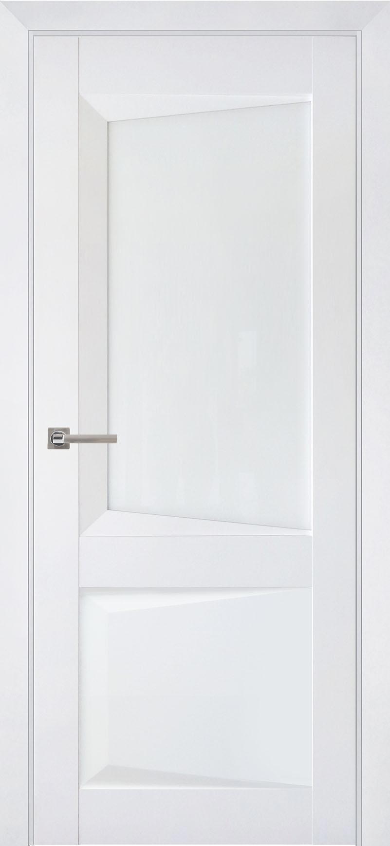 90903222 Межкомнатная дверь Перфекто 108 остеклённая без замка и петель в комплекте 200x80см белый STLM-0420048 UBERTURE