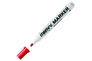 16191313 Перманентный маркер со скошенным наконечником 1-4,5мм красный MAR482C/2 MARVY UCHIDA