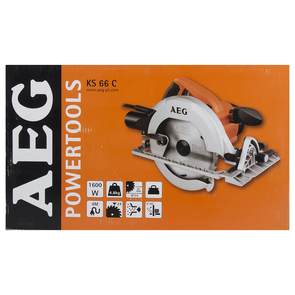Пила циркулярная AEG KS66C, 1600 Вт, 190 мм STLM-2206318 - Вид №4