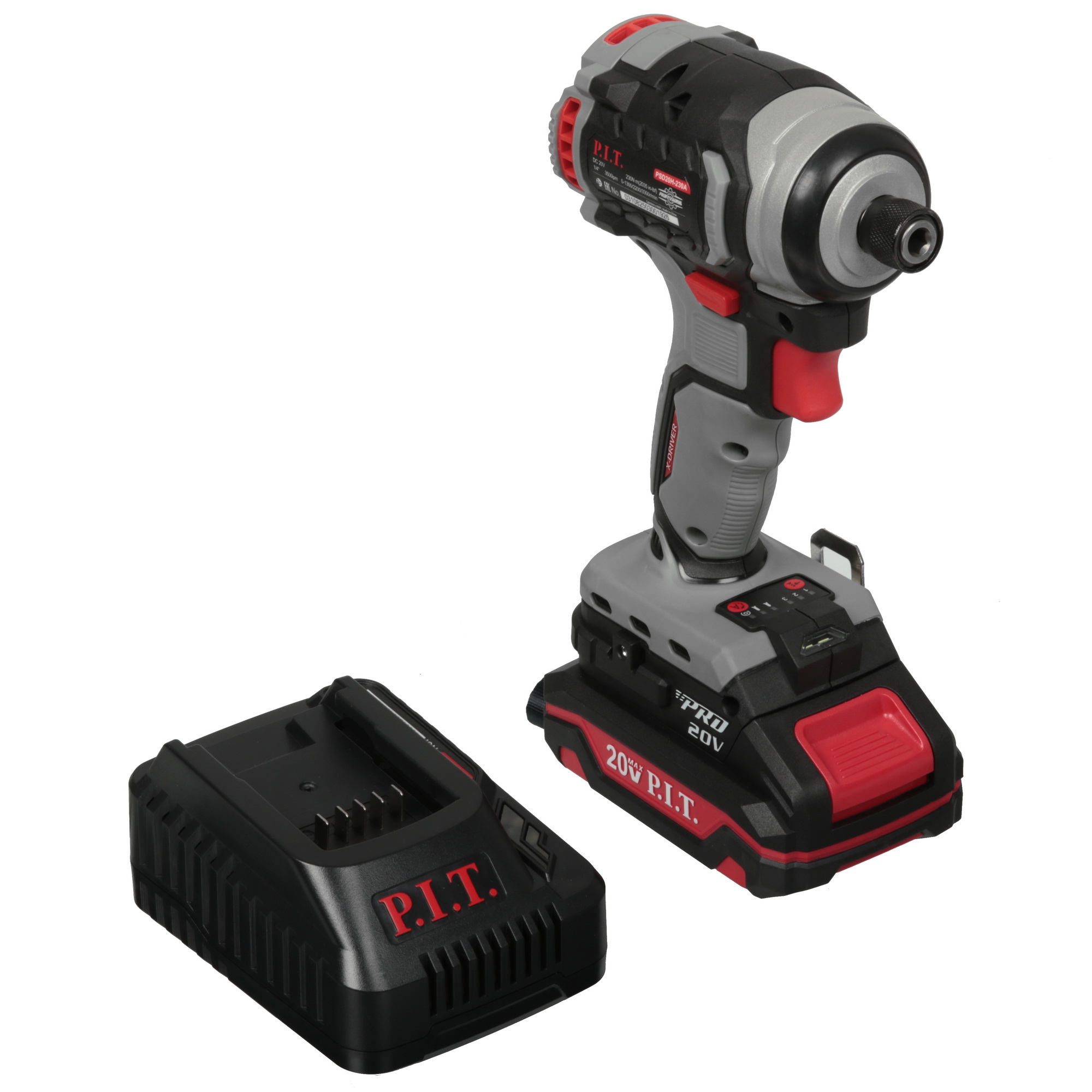 Винтоверт P.I.T. PSD20H-230A/1 OnePower 20V 5635049 PIT STDN-0083156